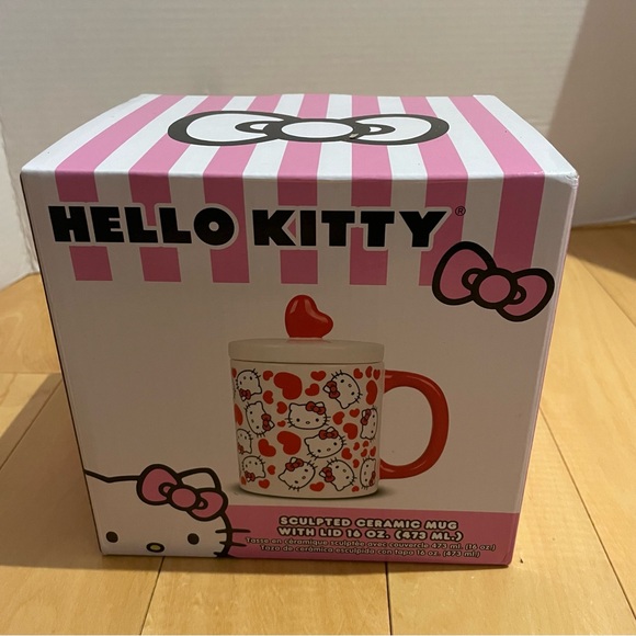 NIB hello kitty hearts lidded mug - Picture 7 of 8